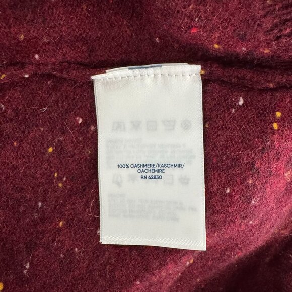 Lands' End Cashmere Wrap Sweater Womens 3X Speckled Burgundy NWT FS-1429 - Picture 8 of 10